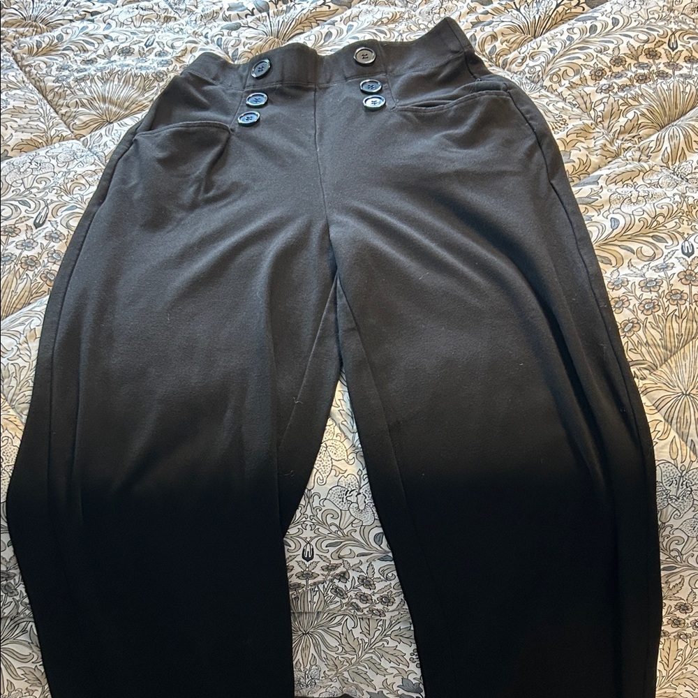 Max Studio Black Wide Leg Pants